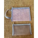 KIT DUAS NECESSAIRE - COR CINZA E TRANSPARÊNCIA 
