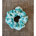 SCRUNCHIE - FLORAL - TONS DE VERDE 