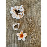KIT ACESSÓRIOS PARA CABELO - COR AREIA/MARROM EM TOM MAIS CLARO 
