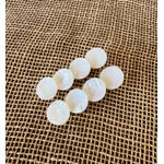 PRESILHAS - KIT 2 UN. - CÍRCULOS - COR BRANCO MARMORIZADO 
