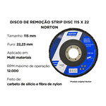 Disco Remoção Norton Multimaterial Preto 115x22,23mm