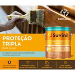 Suvinil Verniz Proteção Tripla Brilhante Base Agua Mogno 900 ml
