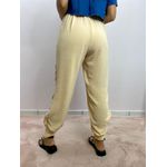 CALÇA JOGGER CREPE CINTO NUDE