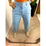 CALÇA MOM JOGGER JEANS CLARO