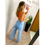 CALÇA MOM JOGGER JEANS CLARO