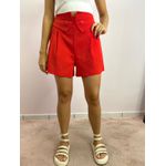 SHORT ALFAIATARIA CÓS TRIANGULAR VERMELHO