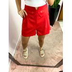 SHORT ALFAIATARIA CÓS TRIANGULAR VERMELHO