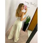 CALÇA JEANS WIDE LEG CRU