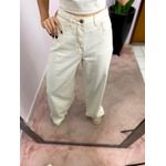 CALÇA JEANS WIDE LEG CRU