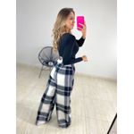 CROPPED TRICOT TRANSPASSADO PRETO