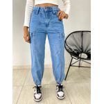 CALÇA CARGO JOGGER JEANS