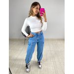 CALÇA CARGO JOGGER JEANS