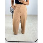 CALÇA PANTALONA RISCA DE GIZ NUDE