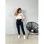 CALÇA JEANS MOM PRETO