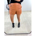 SHORT COURINO ZÍPER LATERAL CARAMELO