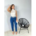 CALÇA JEANS MOM ESCURA JEANS ESCURO