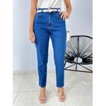 CALÇA JEANS MOM ESCURA JEANS ESCURO