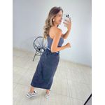 SAIA MIDI JEANS PRETA ESTONADA PRETO