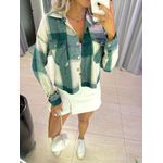 JAQUETA XADREZ LÃ BATIDA VERDE