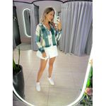 JAQUETA XADREZ LÃ BATIDA VERDE