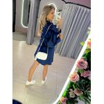 VESTIDO CURTO NOEMI AZUL MARINHO