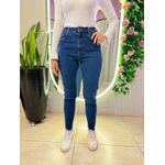 CALÇA JEANS SKINNY DESFIADO JEANS ESCURO