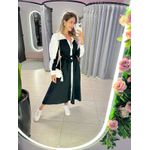 VESTIDO AGATHA PRETO/OFF