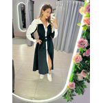 VESTIDO AGATHA PRETO/OFF