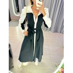 VESTIDO AGATHA PRETO/OFF