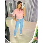 CALÇA JEANS DETALHE BARRA JEANS