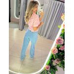 CALÇA JEANS DETALHE BARRA JEANS