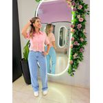 CALÇA JEANS DETALHE BARRA JEANS