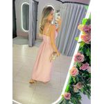 VESTIDO MIDI PAOLA ROSA BEBE