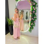 VESTIDO MIDI PAOLA ROSA BEBE