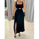 VESTIDO MIDI PAOLA PRETO