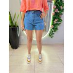 SHORT JEANS CORTE LASER MOM JEANS ESCURO