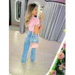 WIDE LEG JEANS MESCLADO JEANS