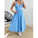 VESTIDO MIDI KARLA AZUL