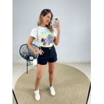 SHORT JEANS CORTE LASER PRETO