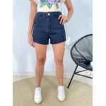 SHORT JEANS CORTE LASER PRETO