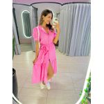 VESTIDO MIDI FELICIA POA ROSA