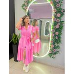 VESTIDO MIDI FELICIA POA ROSA