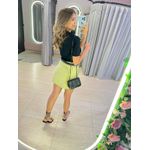SHORT SAIA FENDA DUPLA VERDE