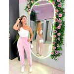 CALÇA BOLSO FRONTAL ROSE