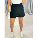 SHORT BOTÃO LATERAL PRETO