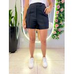 SHORT BOTÃO LATERAL PRETO