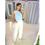 BLUSA CREPE BEATRIZ AZUL