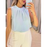BLUSA CREPE BEATRIZ AZUL