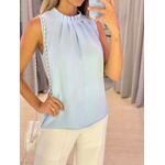 BLUSA CREPE BEATRIZ AZUL