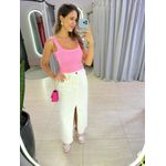 CROPPED ALÇA FURINHO ROSA